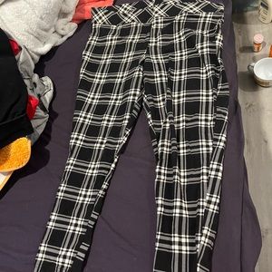 Plaid leggings